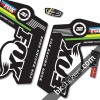 Fox 32 World Cup Stickers kit Black Forks - bkstickers.com