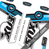 Fox 32 Decals Kit White Forks - bkstickers.com