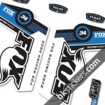 Fox 34 Decals Kit White Forks - bkstickers.com