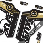 Fox 40 Decals Kit Black Forks - bkstickers.com