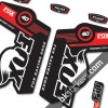 Fox 40 Decals Kit Black Forks - bkstickers.com