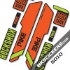 Rockshox Pike Santa Cruz stickers kit Black Forks