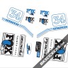 Fox Factory 34 2016 stickers kit White Forks - blue - bkstickers.com