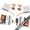 Fox Factory 36 2016 Standard stickers kit orange