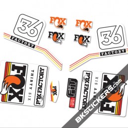 Fox Factory 36 2016 Standard stickers kit orange