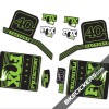 Fox Factory 40 2016 stickers kit Black Forks green
