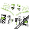 Fox Factory 40 2016 stickers kit White Forks - green