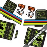 Fox Factory 32 Limited Edition stickers kit Black Forks