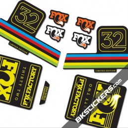 Fox Factory 32 Limited Edition stickers kit Black Forks