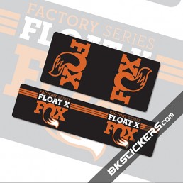 Fox Float X Stickers kit Rear Shocks