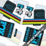 Fox Factory 40 Limited Edition stickers kit Black Forks