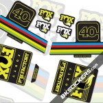 Fox Factory 40 Limited Edition stickers kit Black Forks