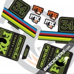 Fox Factory 32 Limited Edition stickers kit Black Forks
