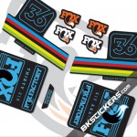 Fox Factory 36 Limited Edition stickers kit Black Forks