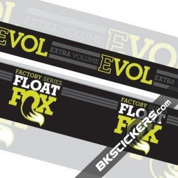 FOX Factory Float Evol Stickers Kit Rear Shock - bkstickers.com