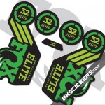 FOX 2016 32 Elite Decals kits Forks - bkstickers.com