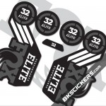 FOX 2016 32 Elite Decals kits Forks - bkstickers.com