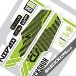 Rockshox SID Brain 2014 Decals kit White Forks