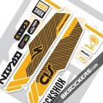 Rockshox SID Brain 2014 Decals kit White Forks