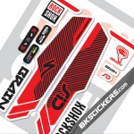 Rockshox SID Brain 2014 Decals kit White Forks