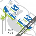 Fox 32 SC Factory Series Decals Kit White Forks - bkstickers.com