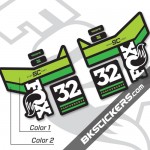 FOX 32 Float SC Performance 2016 Decals Black Forks Bkstickers