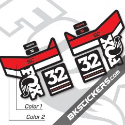 FOX 32 Float SC Performance 2016 Decals Black Forks Bkstickers