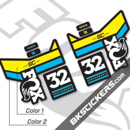 FOX 32 Float SC Performance 2016 Decals Black Forks Bkstickers