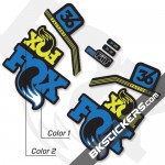 Fox Factory 36 2017 Custom Stickers kit Black Forks