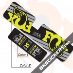 FOX Factory Float X2 Decals Kit Rear Shock - BkStickers.com