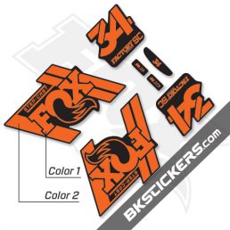Fox Factory 34 2019 Decals Black Forks