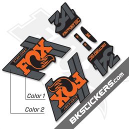 Fox Factory 34 2019 Decals Black Forks