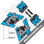 Fox Factory 34 2019 Decals Black Forks
