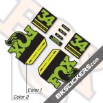 Fox 34 Float GRIP Performance 2019 Decals Black Forks - bkstickers.com
