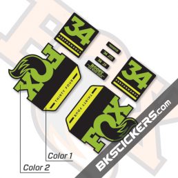 Fox 34 Float GRIP Performance 2019 Decals Black Forks - bkstickers.com