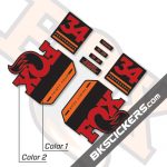 Fox 34 Float GRIP Performance 2019 Decals Black Forks - bkstickers.com