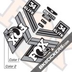 FOX 34 Performance Elite 2019 Decals Black Forks - BKsticker.com
