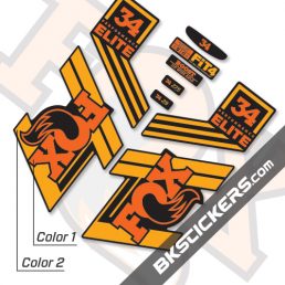 FOX 34 Performance Elite 2019 Decals Black Forks