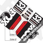 FOX 32 Performance 2019 Decals Black Forks