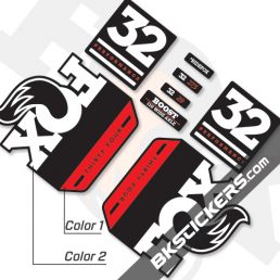 FOX 32 Performance 2019 Decals Black Forks