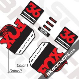 FOX 36 Performance 2019 Decals Black Forks - bkstickers.com