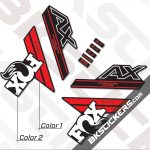 Fox 32 Step-Cast AX Decals Black Forks - bkstickers.com