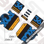fox-36-performance-blue FOX 36 Performance 2019 Decals Black Forks - bkstickers.com
