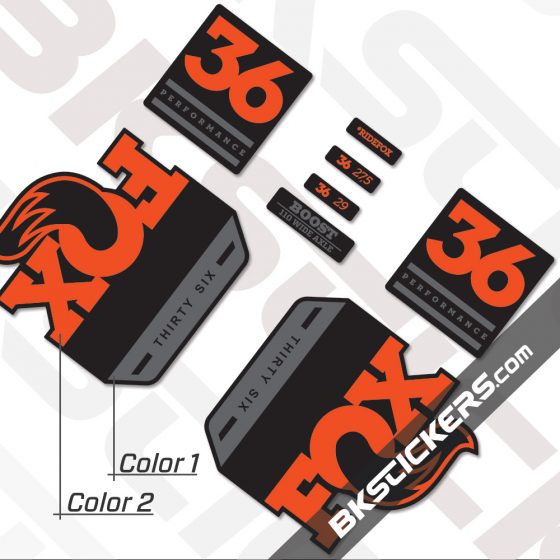 FOX 36 Performance 2019 Decals Black Forks FOX 36 Performance 2019 Decals Black Forks - bkstickers.com