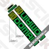 Rockshox Domain 2022 Black Fork Decals kit - BkStickers.com