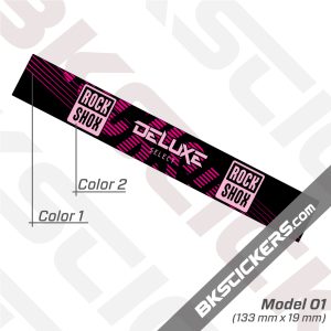 Rockshox Deluxe Select 2020 Rear Shock Decals kit