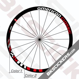American Classic 420 Aero 3 Black Decals kit