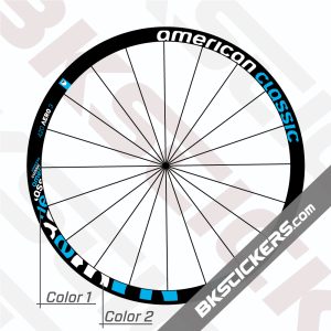 American Classic 420 Aero 3 Black Decals kit