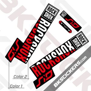 Rockshox SID 2019 Black Fork Decals kit