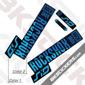 Rockshox SID 2019 Black Fork Decals kit